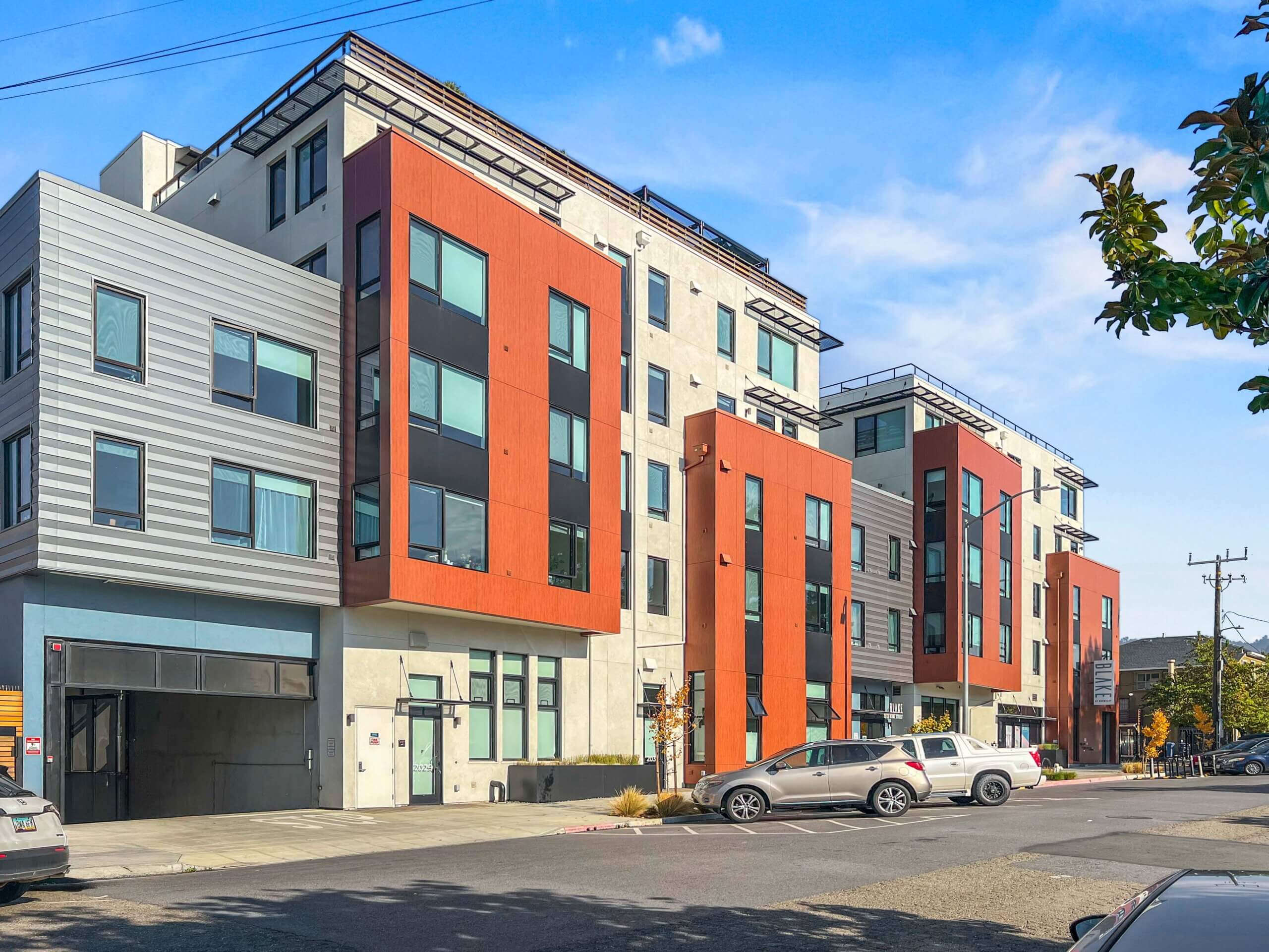 multifamily residence with mechanical parking system