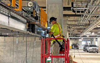 mechanical electrical trades installing mechanical parking system