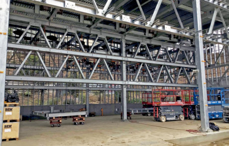 steel construction, automated parking system, industrial housekeeping