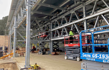 steel construction, automated parking system