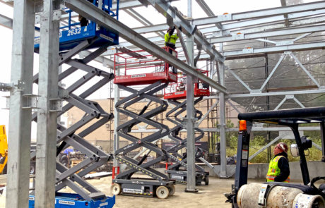steel construction, automated parking system