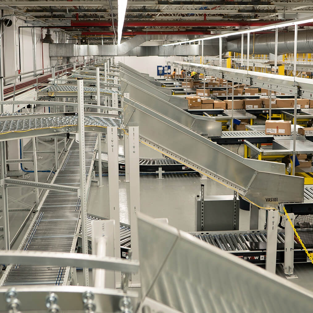 conveyor in distribution center