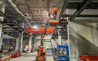 mechanical electrical trades installing mechanical parking system