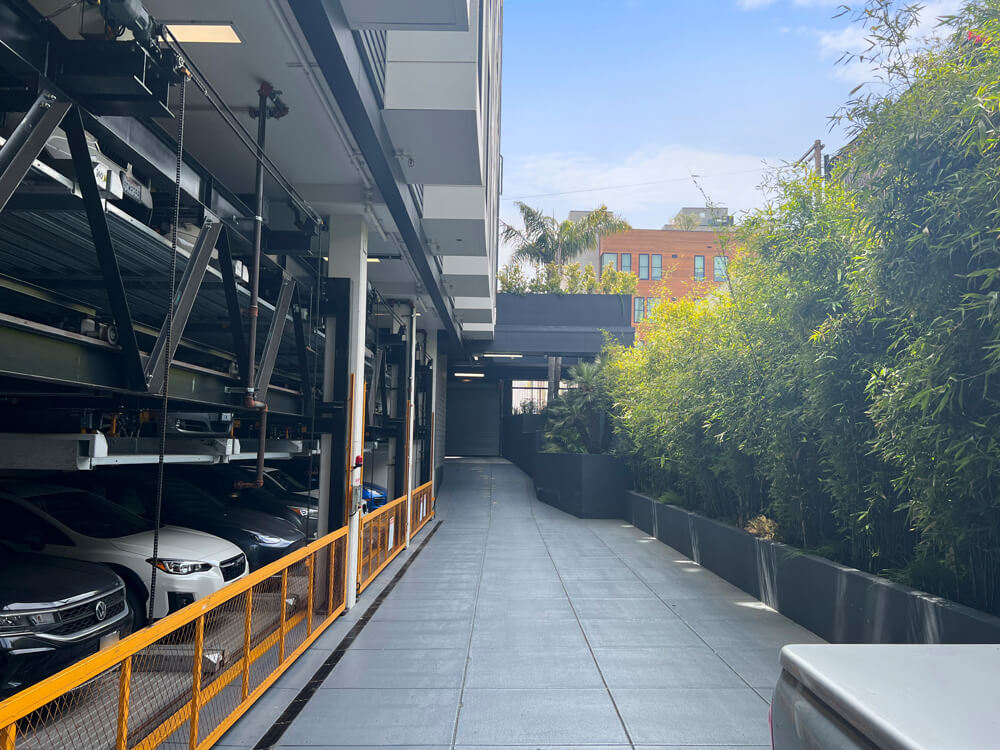 unique design puzzle parking system for small urban residential complex