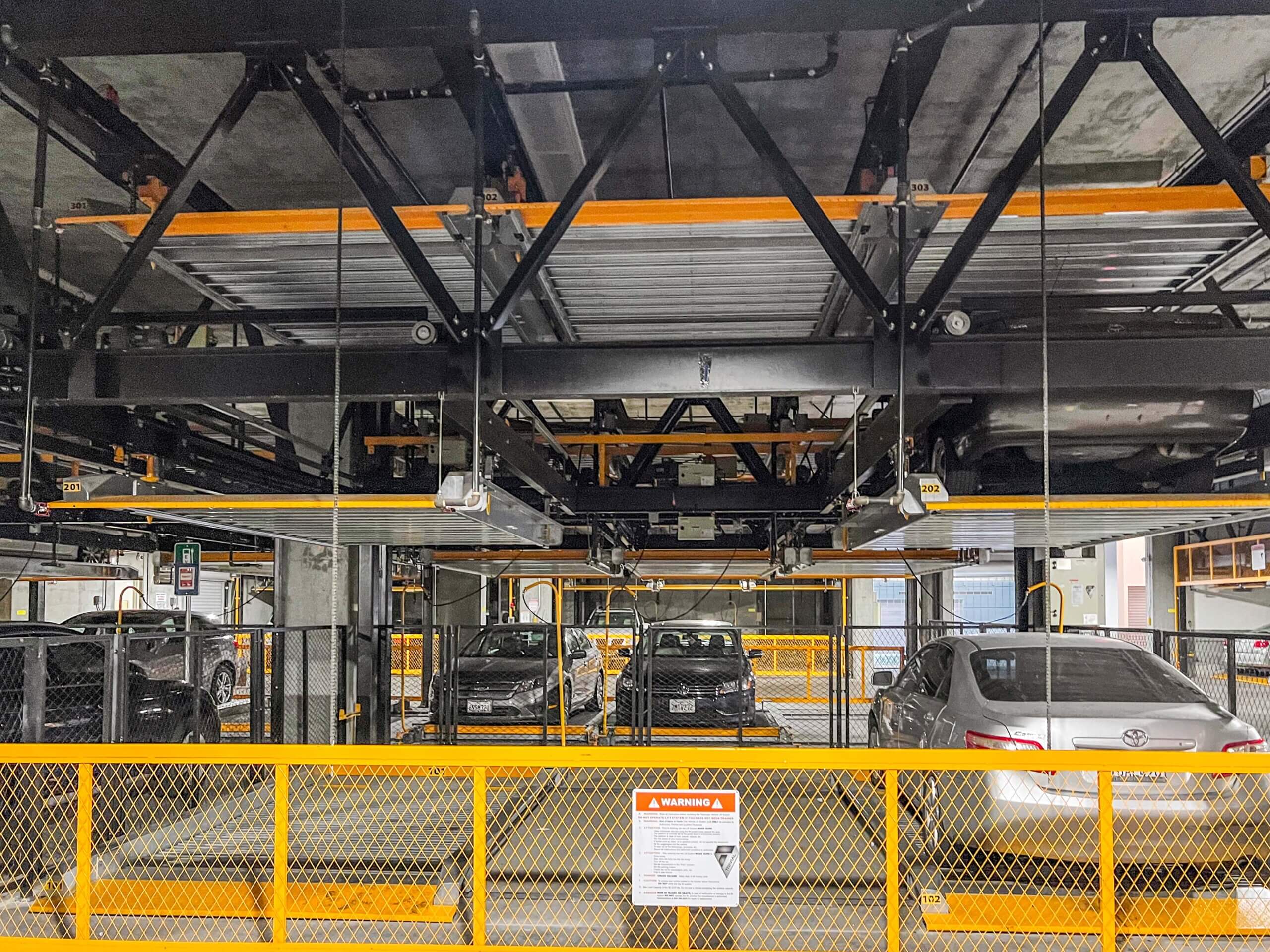 mechanical parking system in california multifamily residential