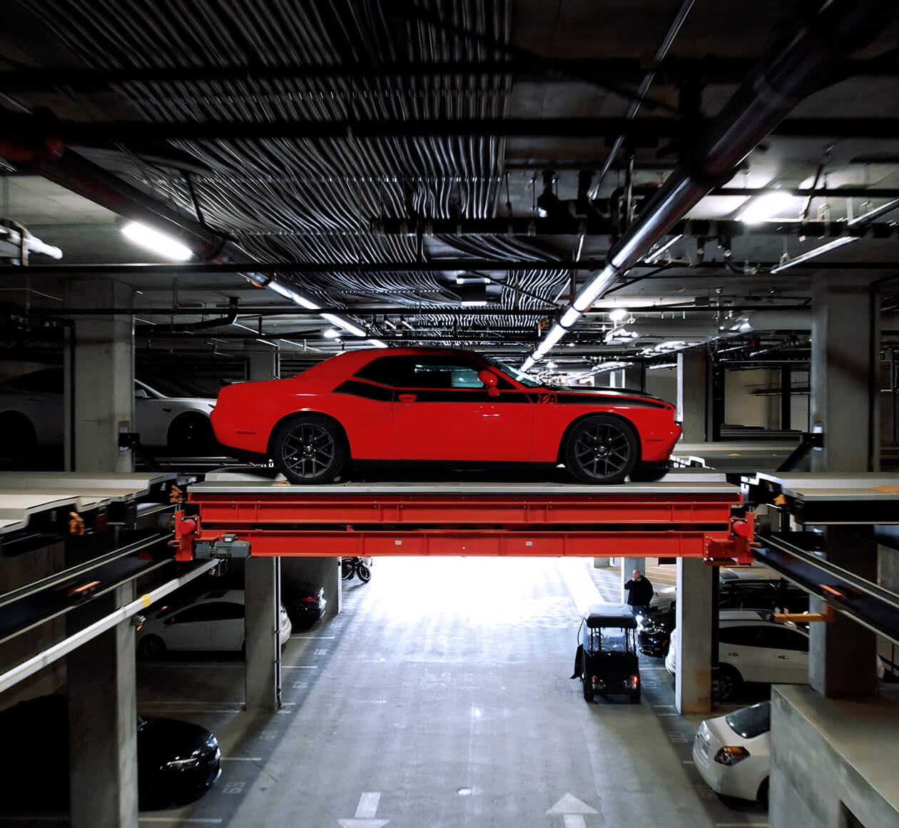 dodge-charger-automated-parking-transverse-pallet